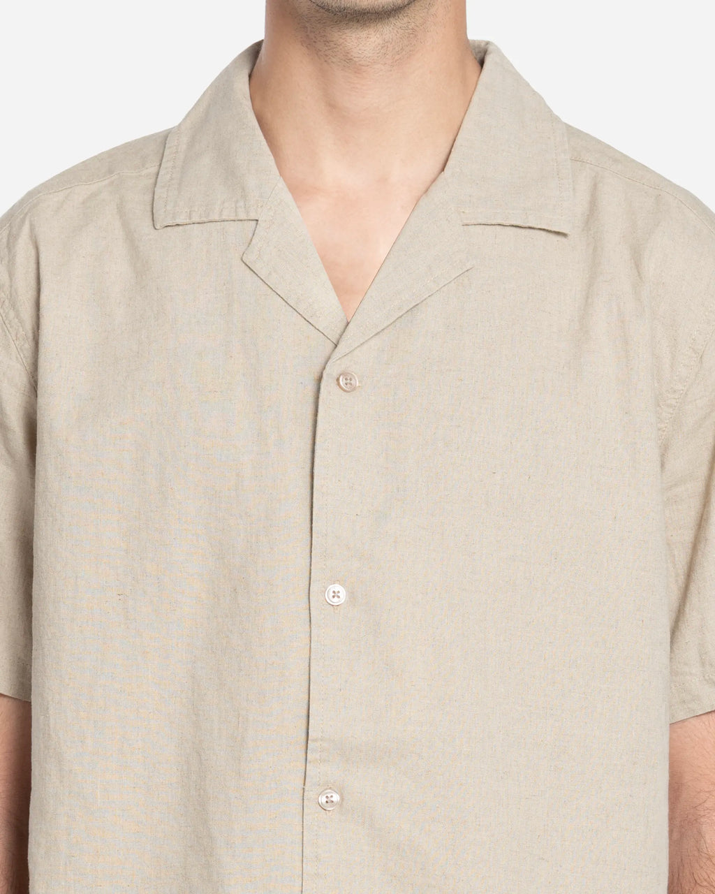 Chemise à Manches Courtes en Lin Timo