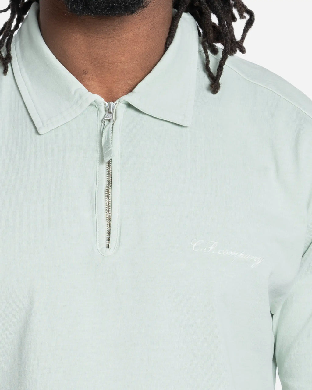 Polo Demi-Zip en Jersey