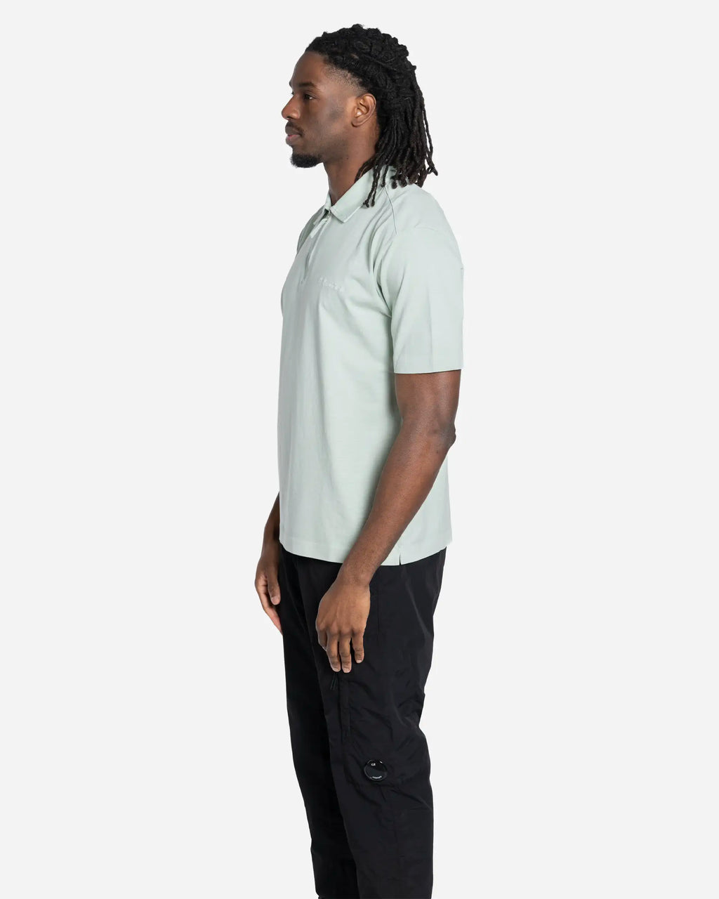 Polo Demi-Zip en Jersey