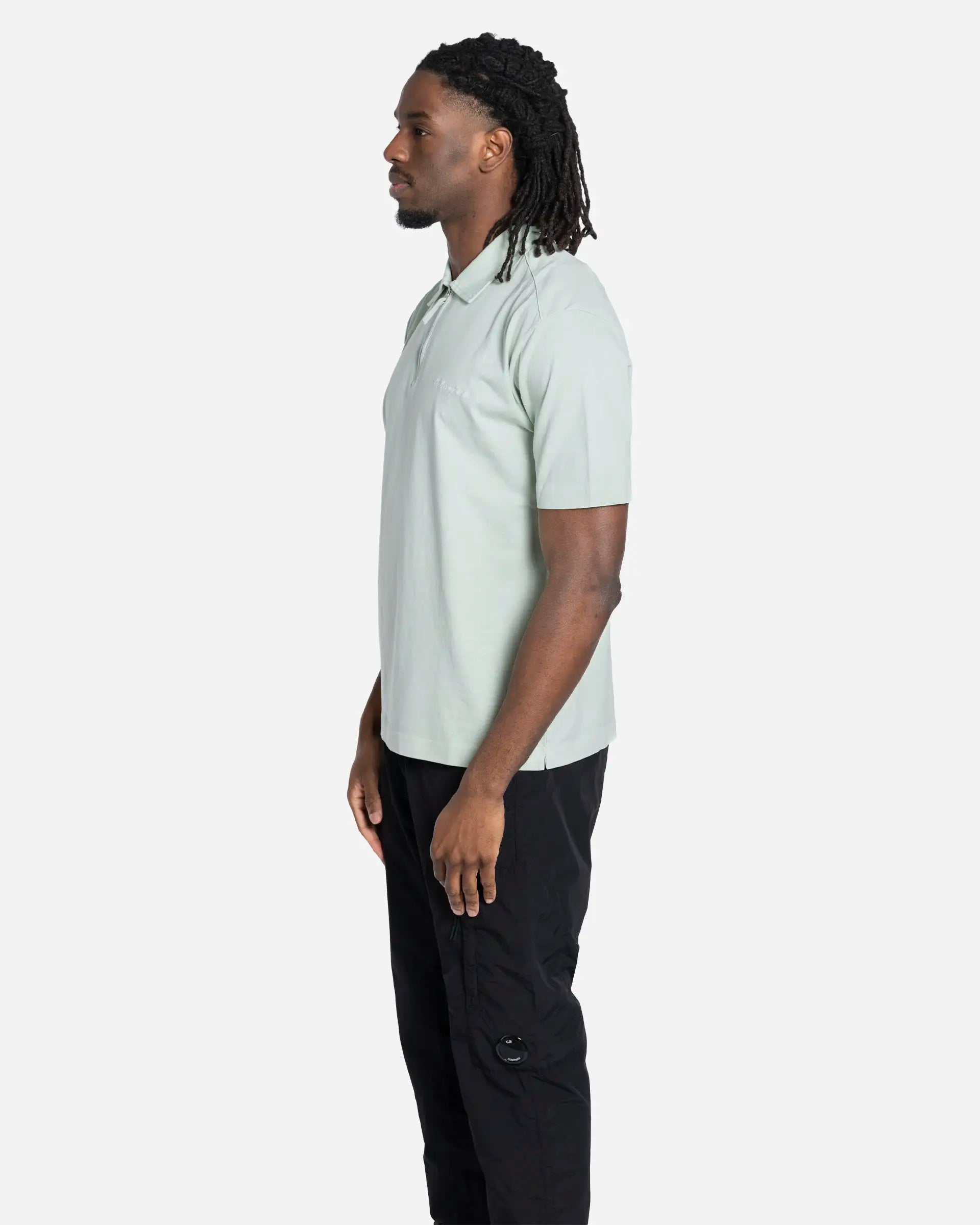 Polo Demi-Zip en Jersey