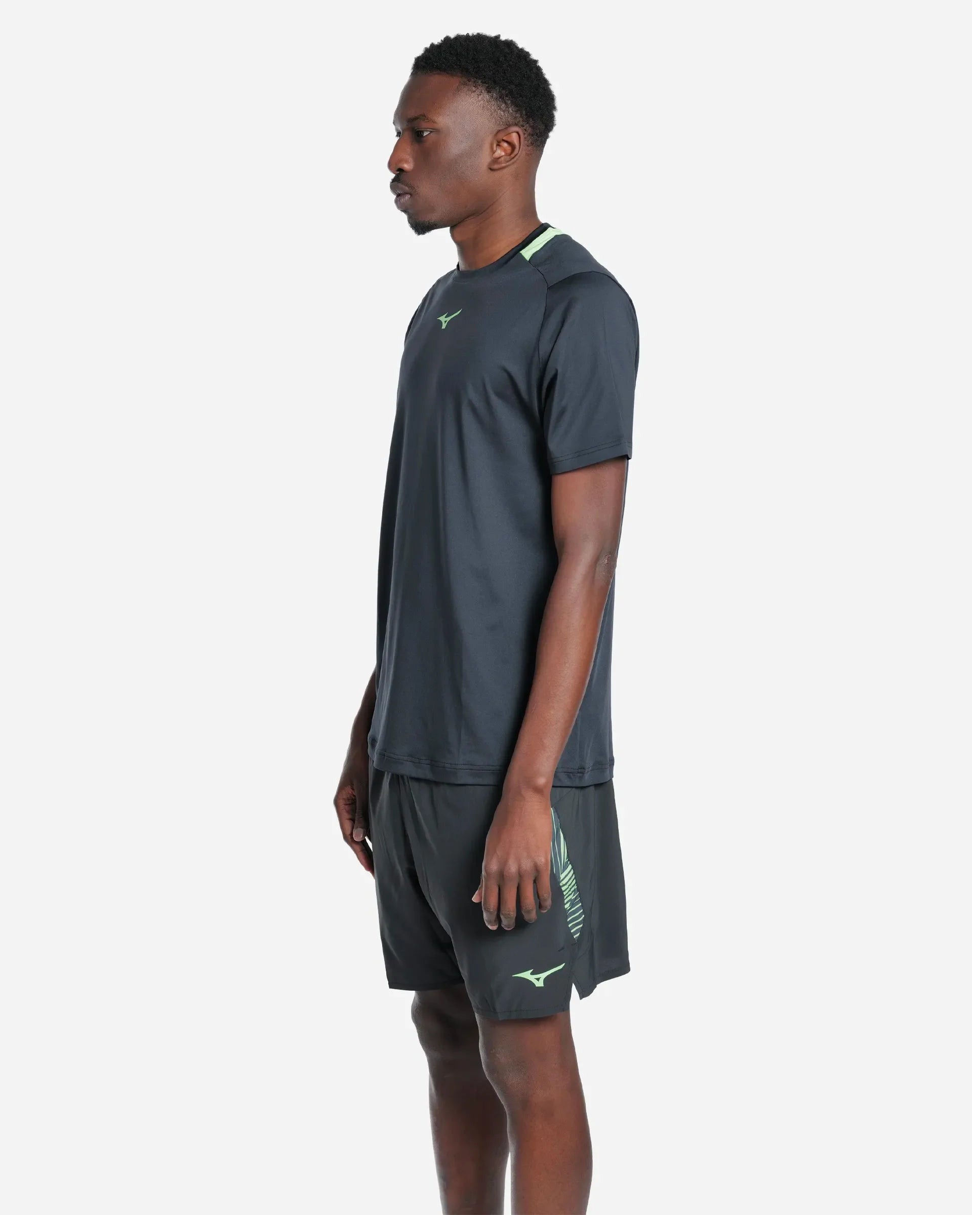 Tennis Tee Black/Vert