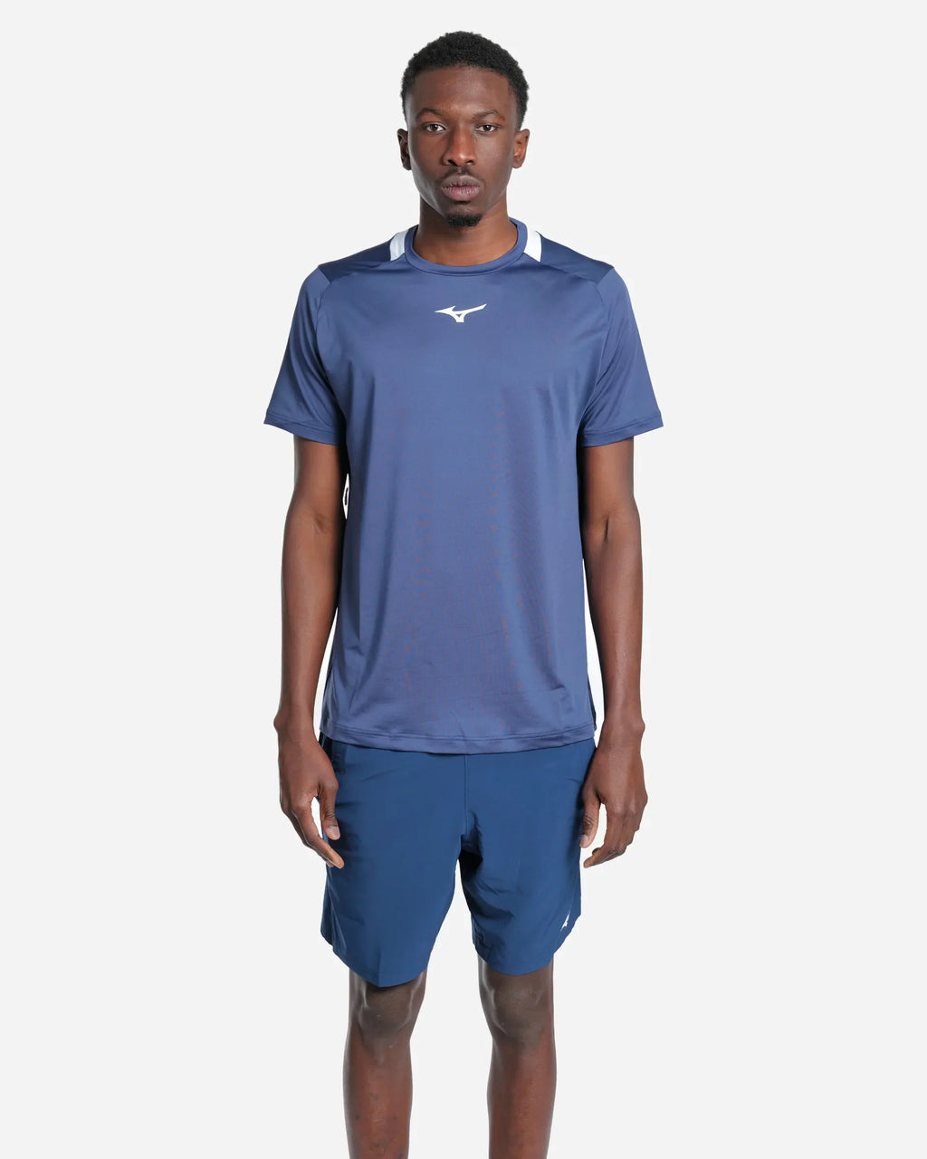 Tennis Tee Bleu/White