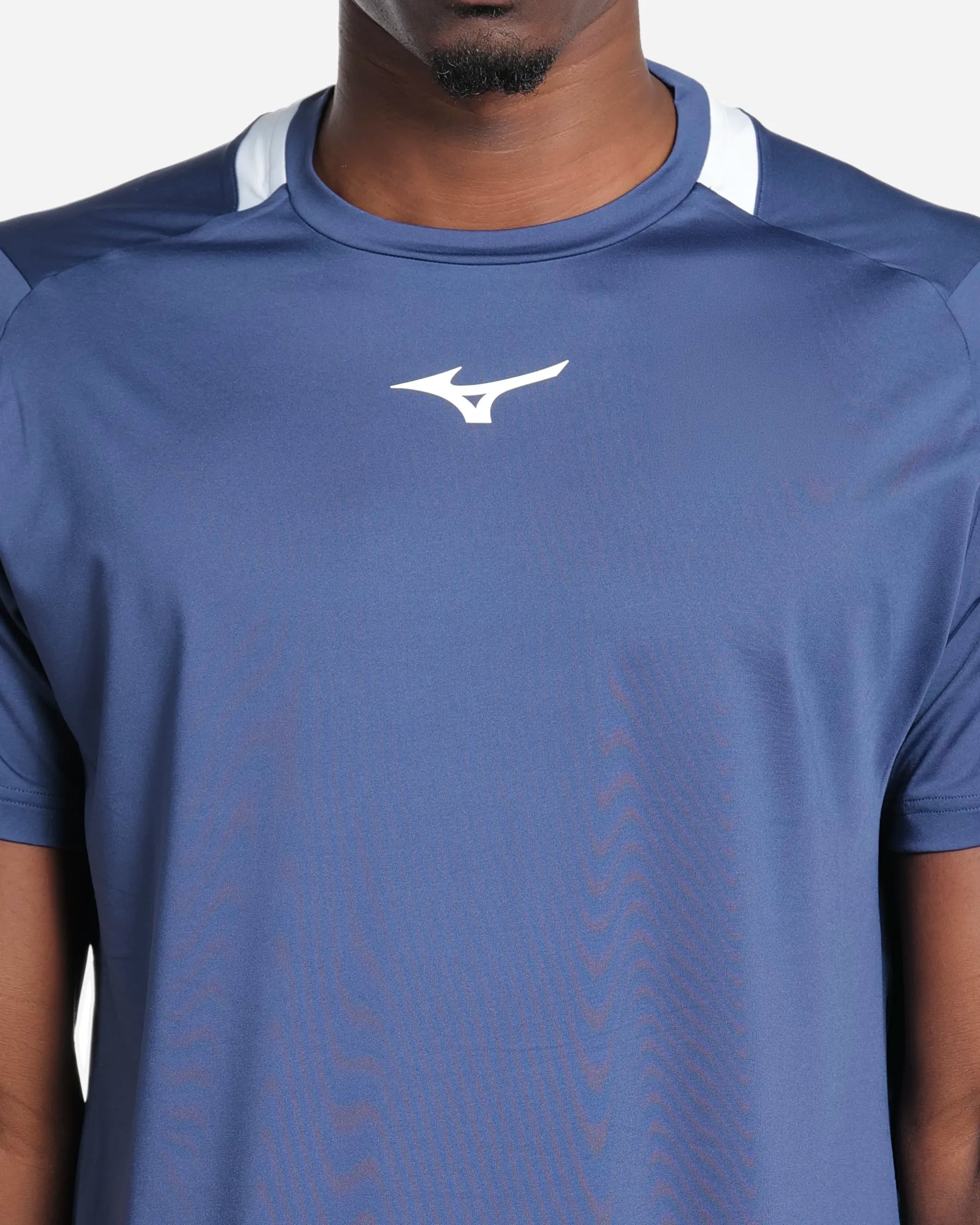 Tennis Tee Bleu/White