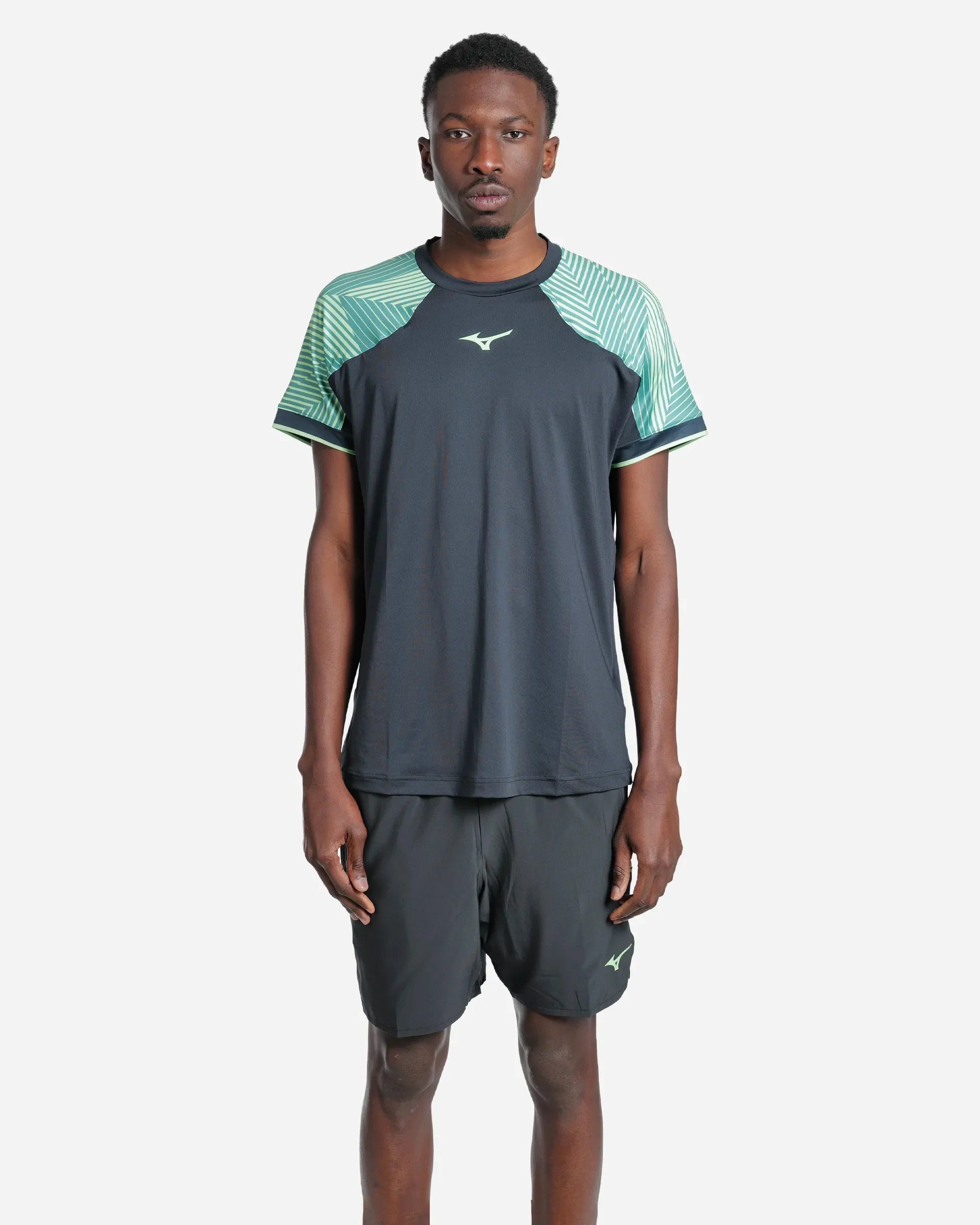 Tennis Shadow S/Sleeve Tee Black/Vert