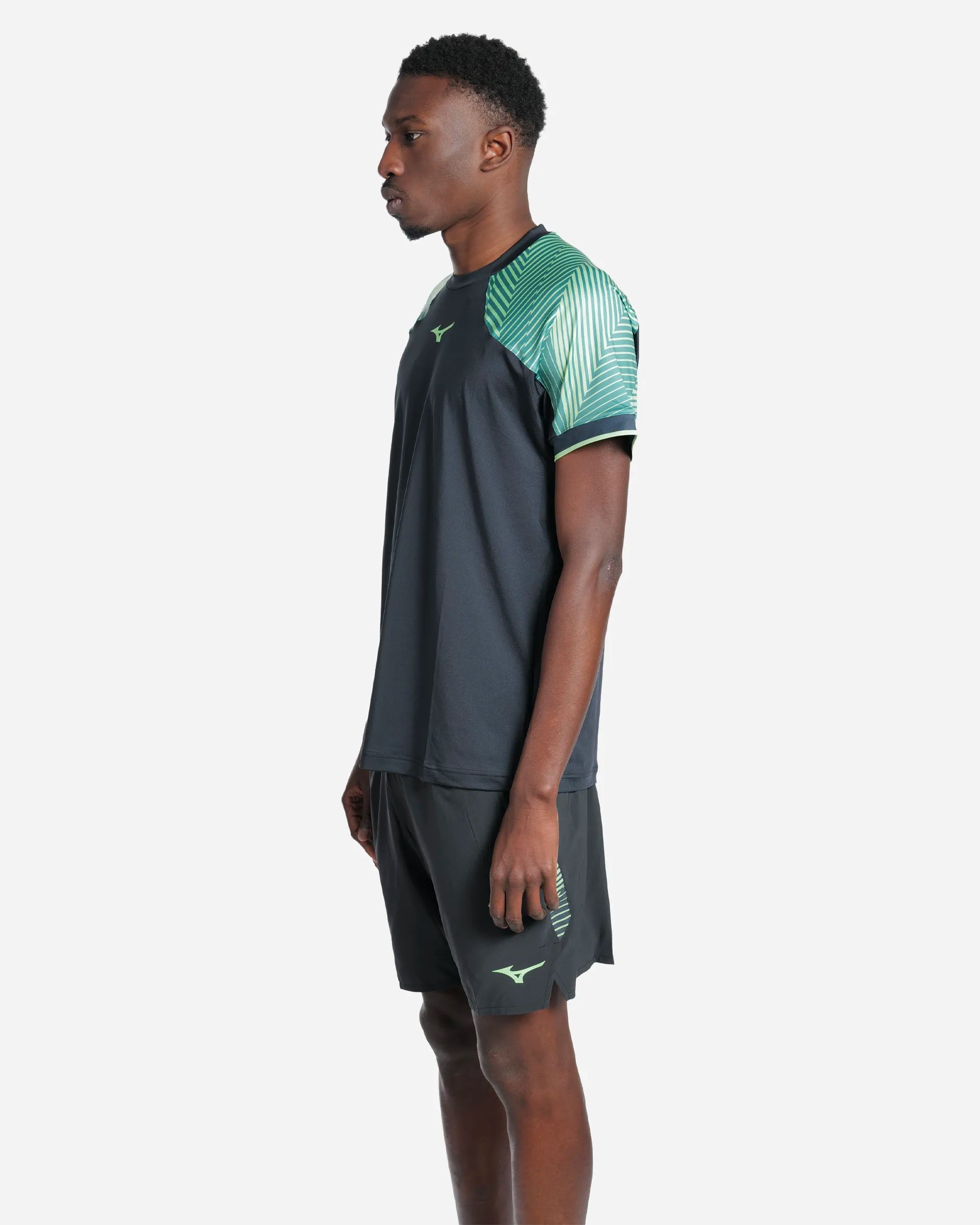 Tennis Shadow S/Sleeve Tee Black/Vert