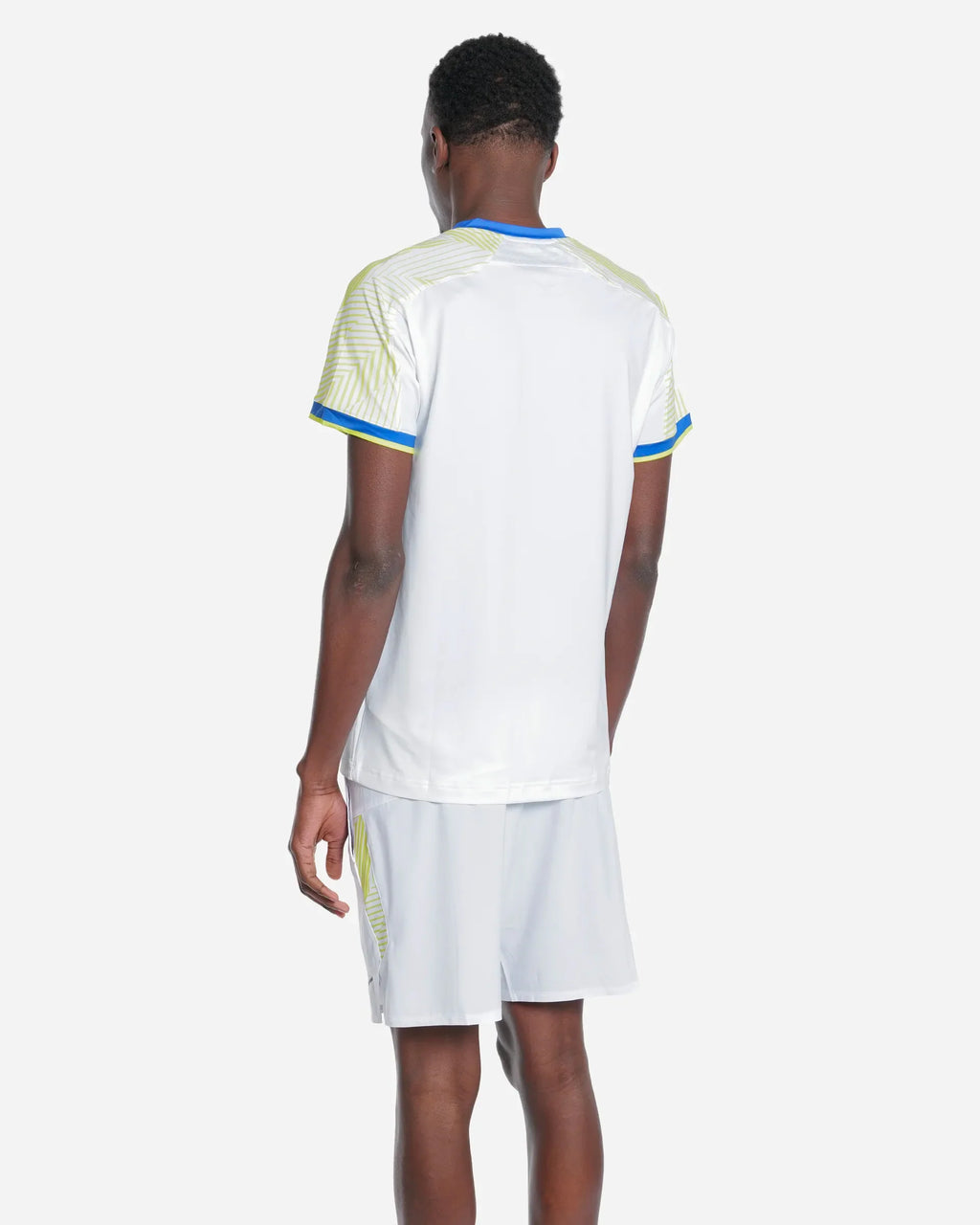 Tennis Shadow S/Sleeve Tee White/Bleu/Vert