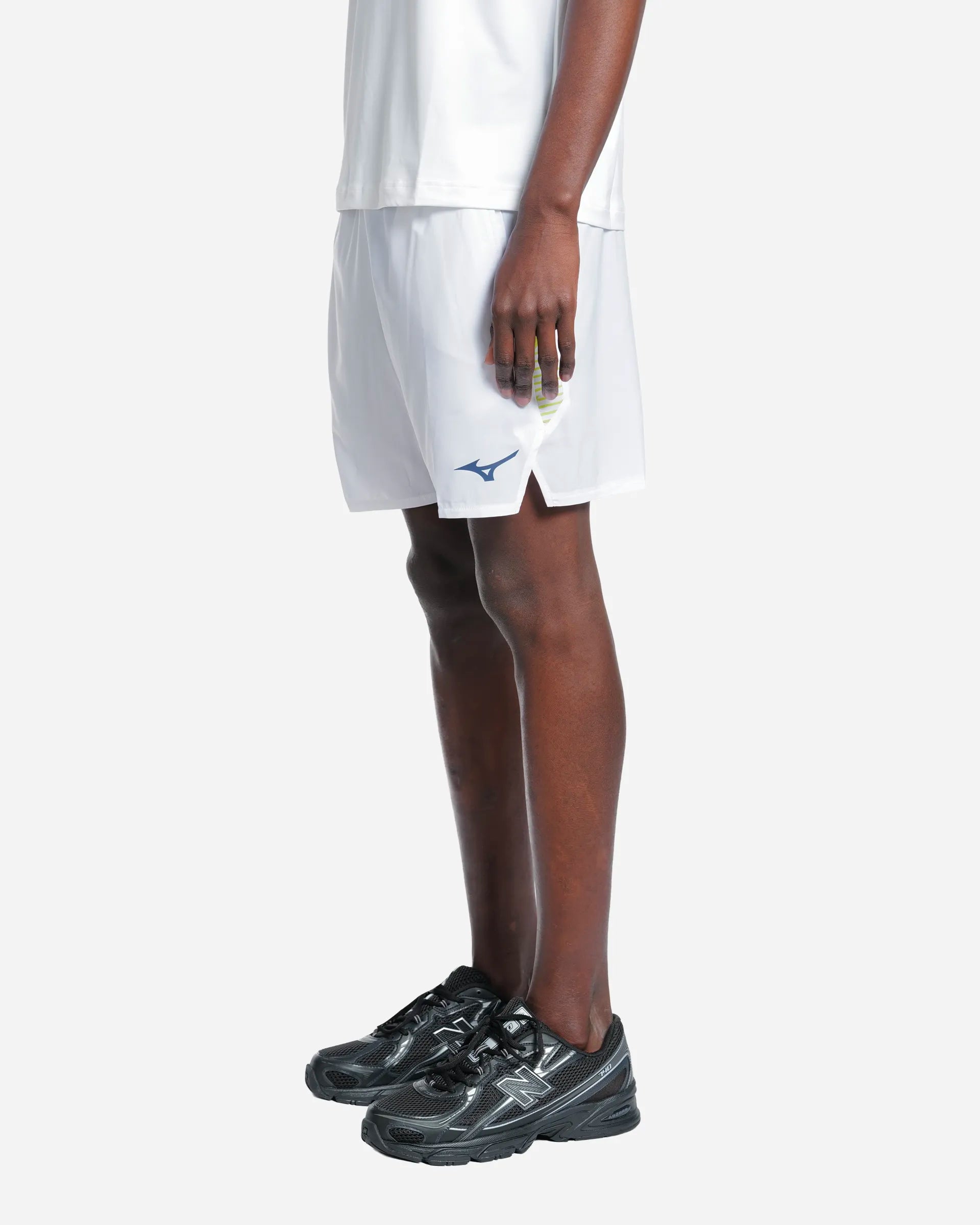 Tennis 7 Inches Amplify Short White/Bleu/Vert