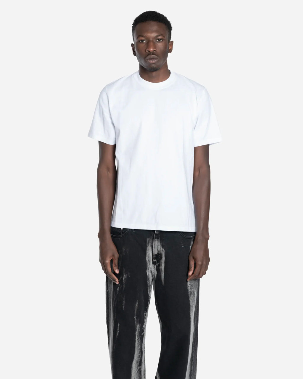 T-shirt à Imprimé Découpé