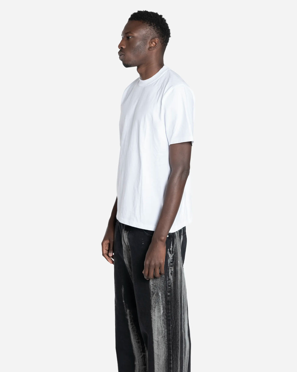 T-shirt à Imprimé Découpé