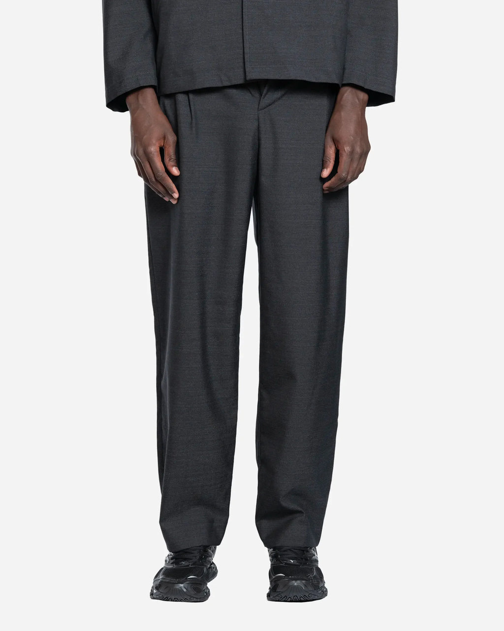 Pantalon à Deux Plis Dark Grey
