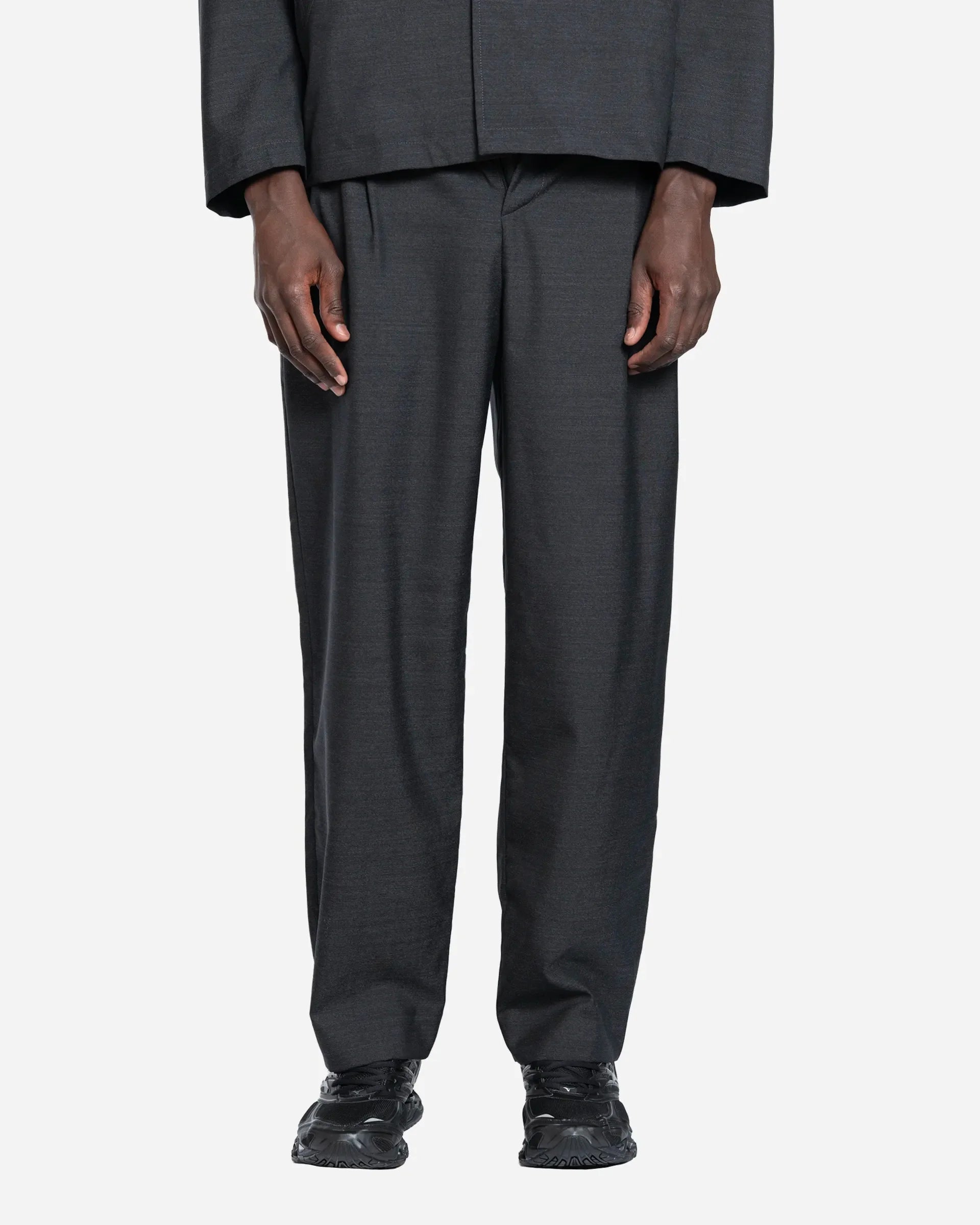 Pantalon à Deux Plis Dark Grey