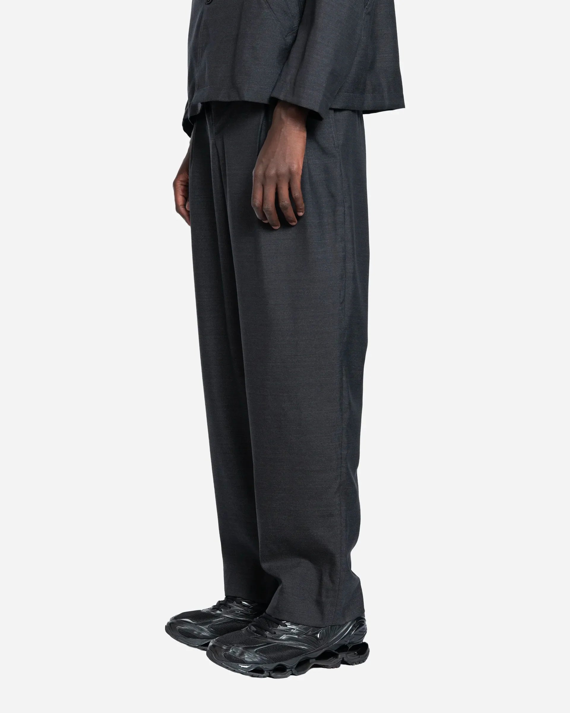 Pantalon à Deux Plis Dark Grey