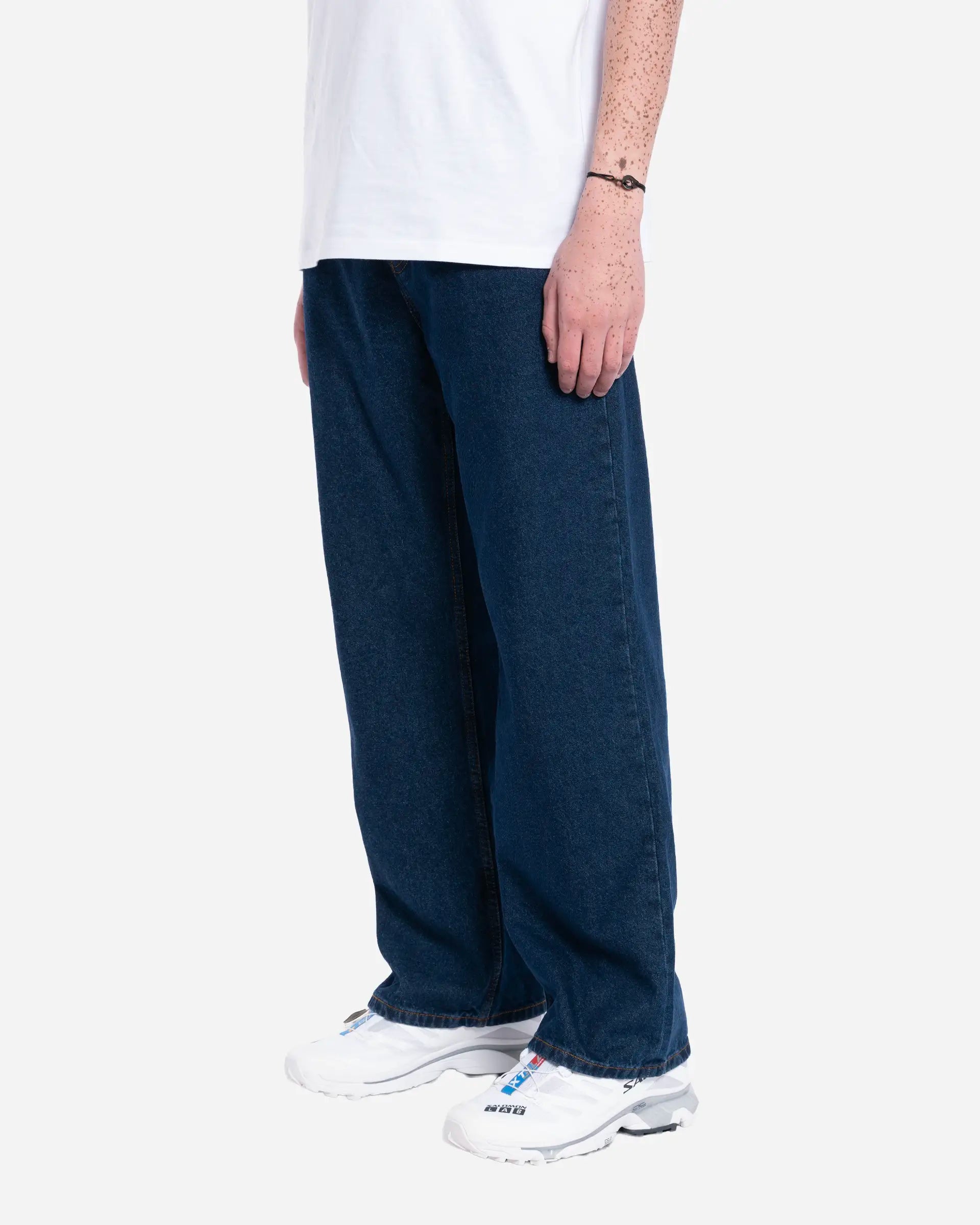 Jean Bleu Coupe Large en Coton
