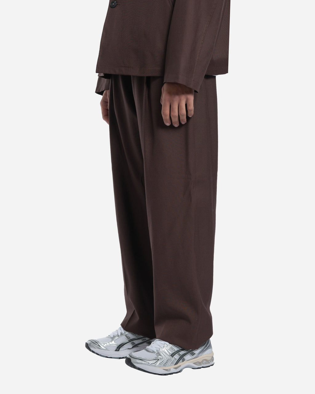 Pantalon Two Pleats Chocolat