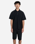Polo Plissé Noir