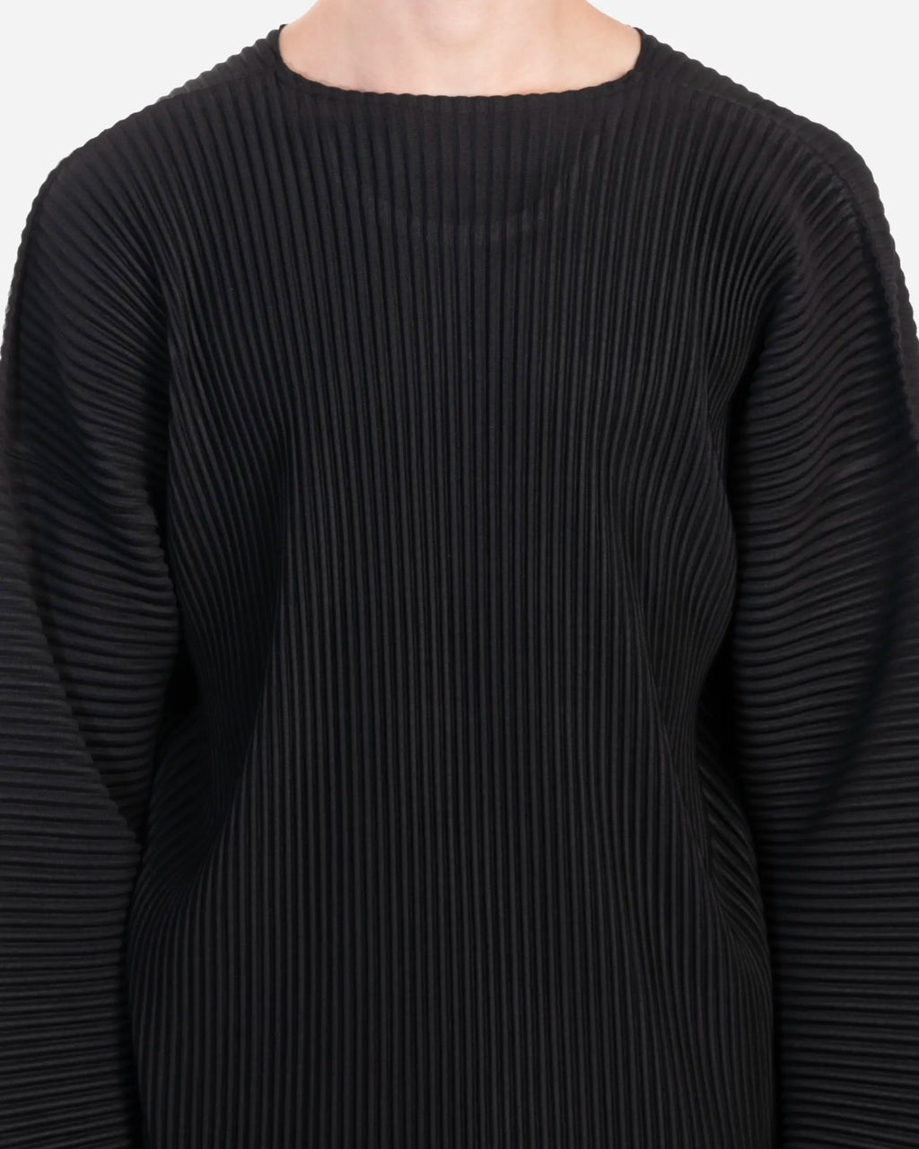 T-Shirt Plissé Manches Longues
