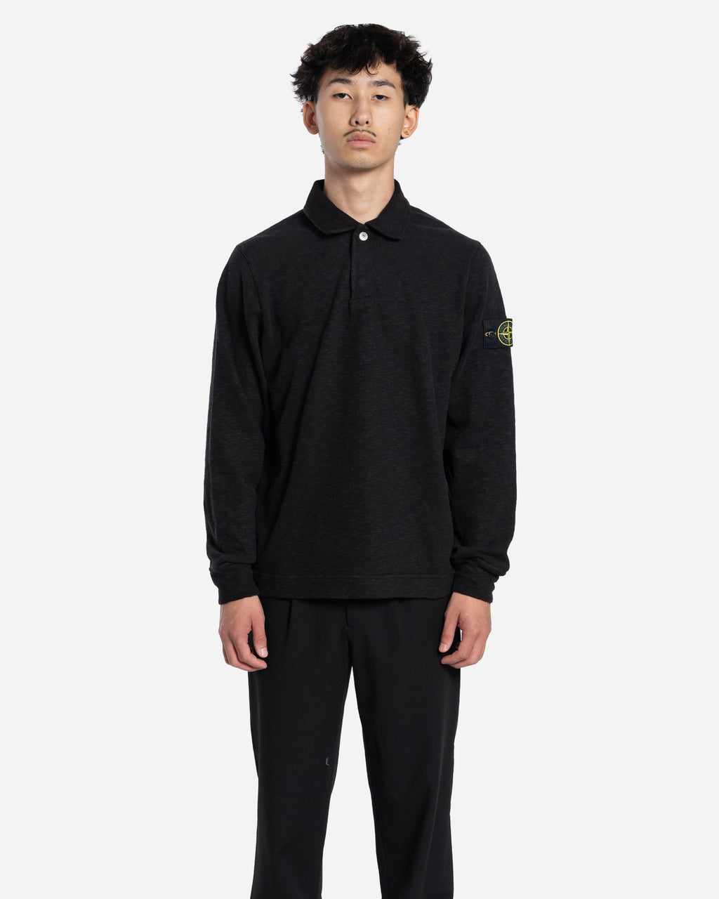 Polo en Jersey Noir