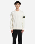 Sweatshirt Ras-du-Cou en Molleton Ivoire