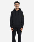 Sweatshirt à Capuche en Molleton Noir