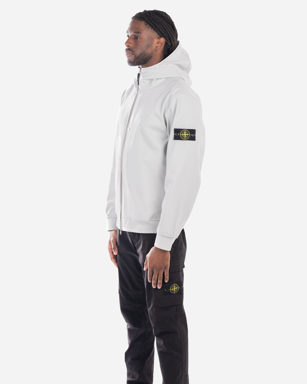 Blouson à Capuche Léger Gris