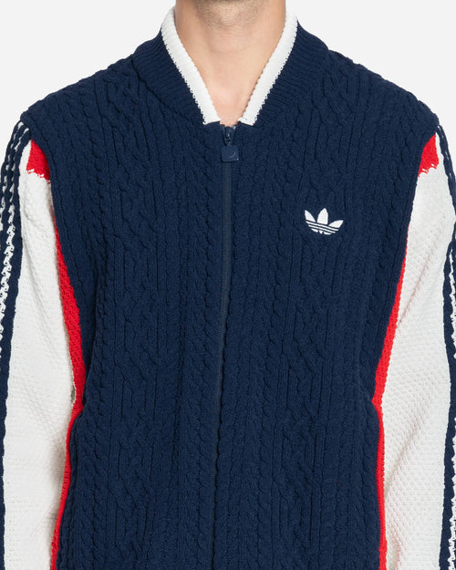 Cardigan Rétro Remix Bleu
