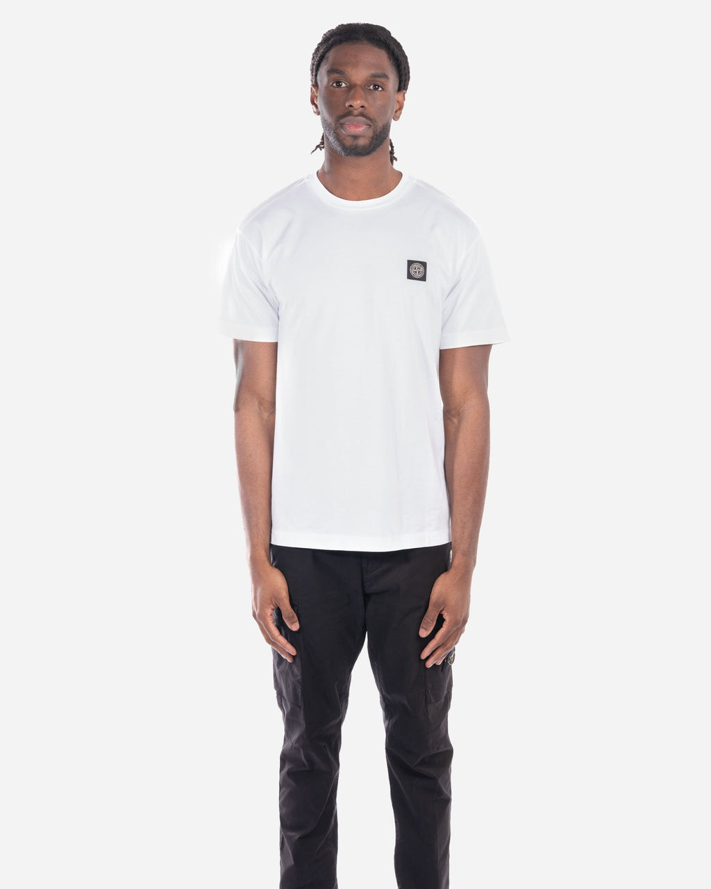 T-Shirt à Écusson Blanc