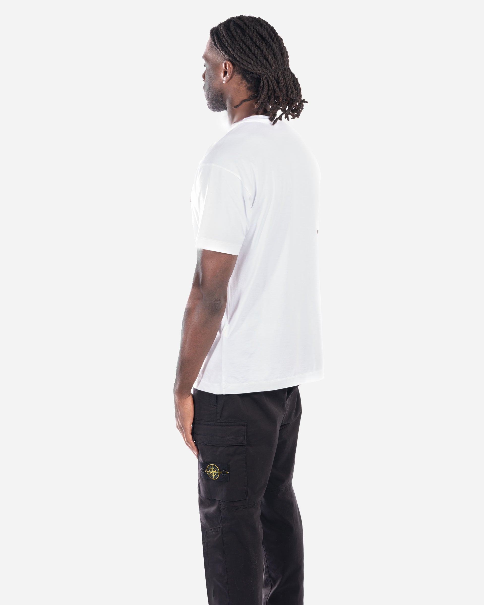 T-Shirt à Écusson Blanc
