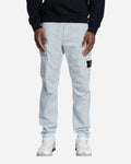 Pantalon Cargo en Sergé de Coton Bleu Ciel