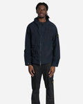 Veste Parka à Capuche Bleu Marine