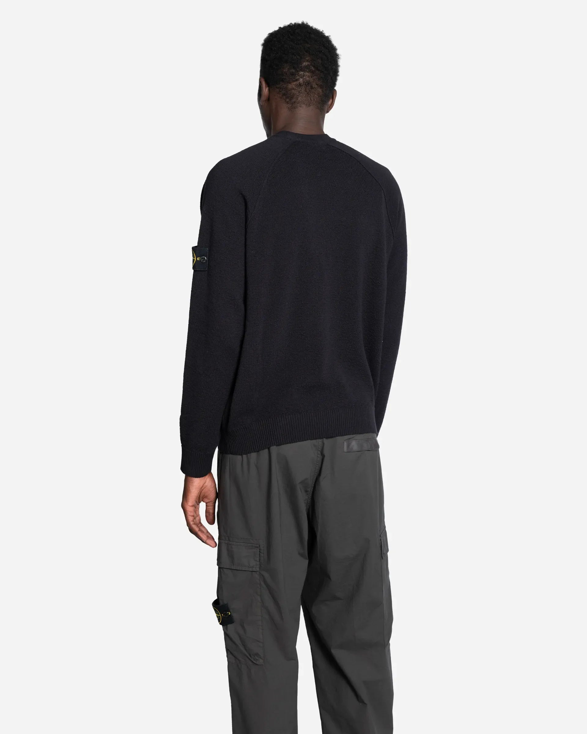 Pull Ras-Du-Cou avec Manches Raglan Navy