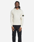 Pull Ras-Du-Cou avec Manches Raglan Ivory