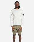 Sweatshirt Ras-du-Cou en Molleton de Coton Ivory