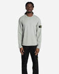 Sweatshirt Ras-du-Cou en Molleton Vert Sauge