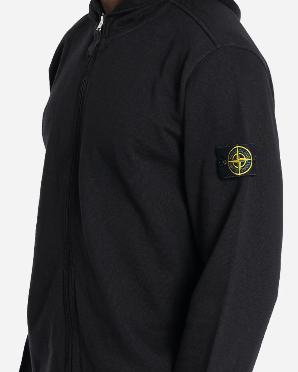 Sweatshirt Zippé à Capuche Noir