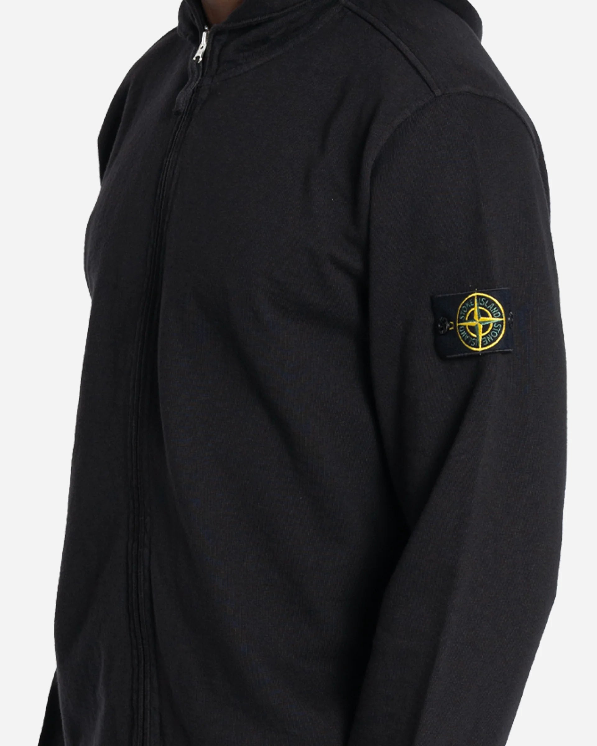 Sweatshirt Zippé à Capuche Noir