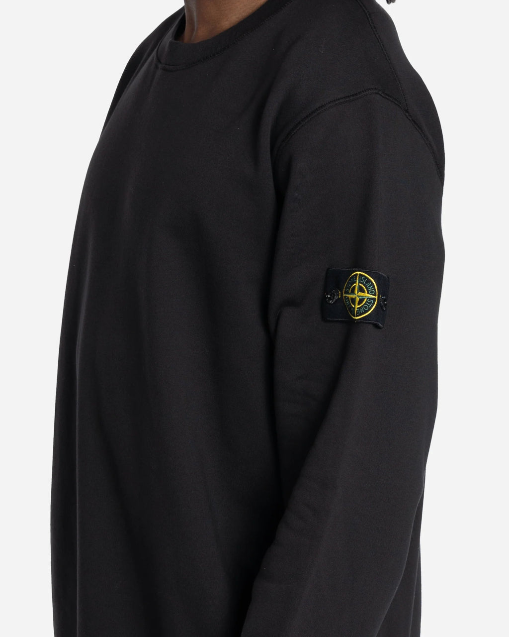 Sweatshirt à Col Rond Noir