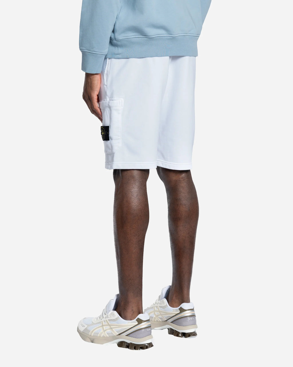 Bermuda en Molleton de Coton Bio Blanc