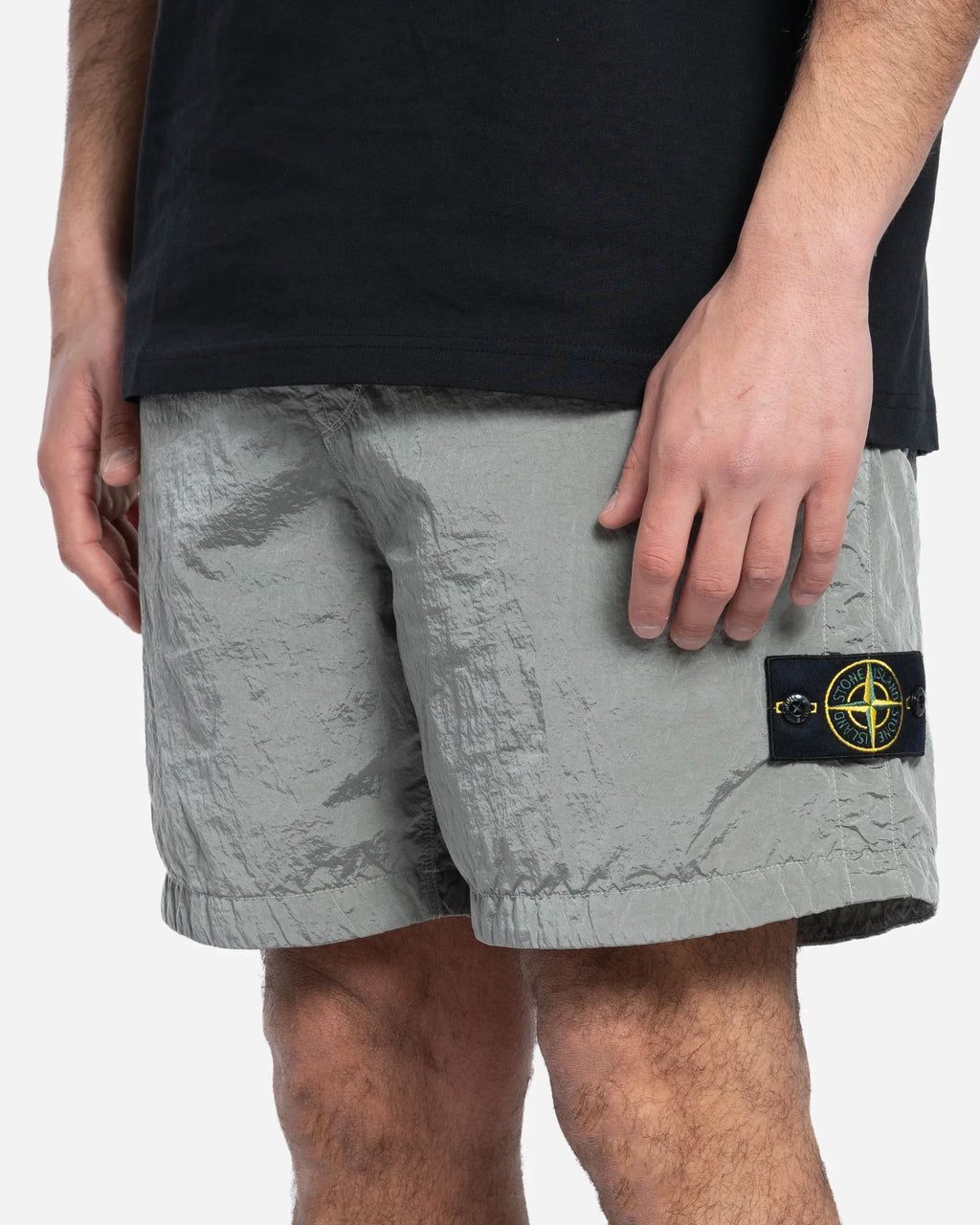Short en Nylon Metal Pearl Grey