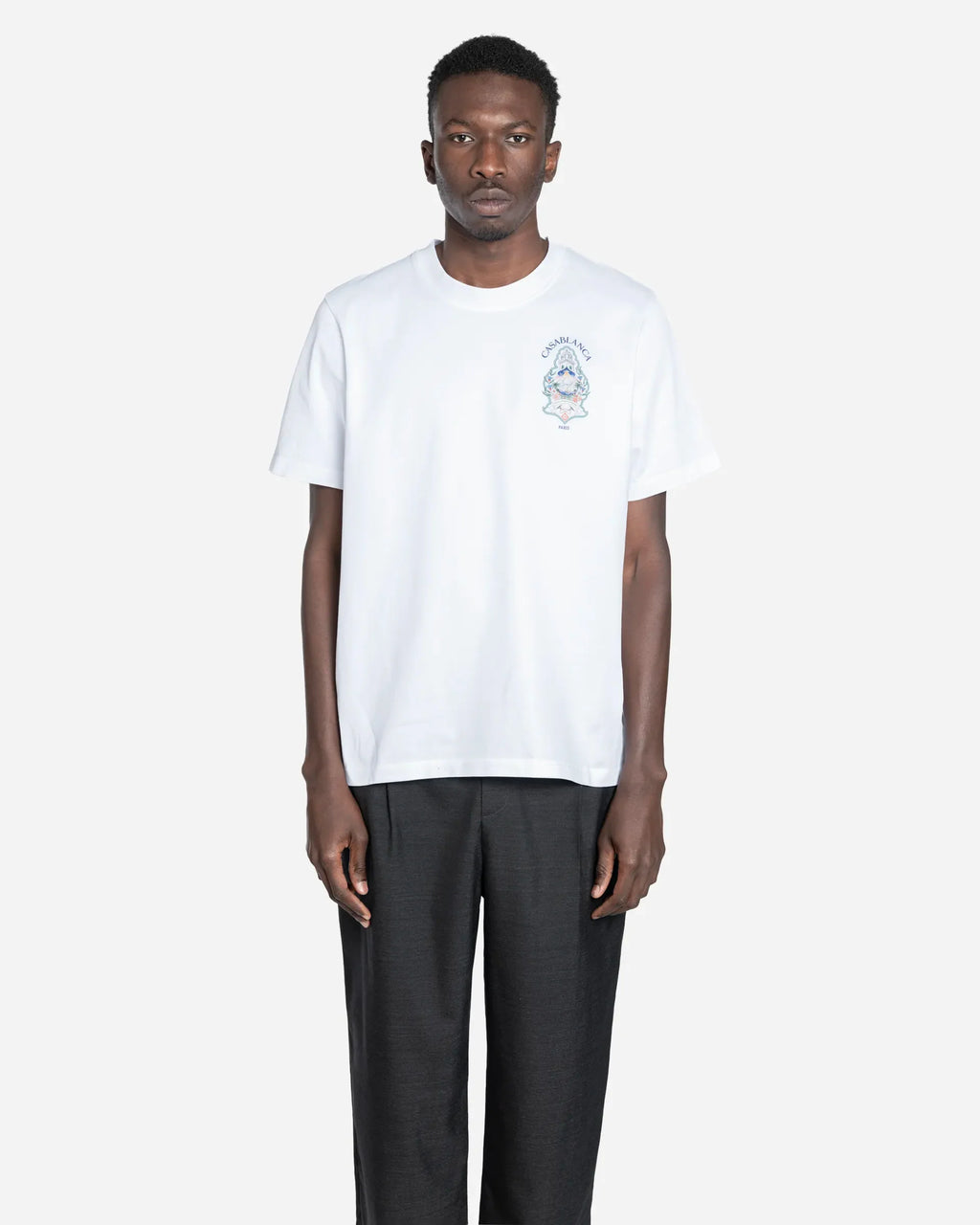 T-Shirt Hotel Emblem Blanc