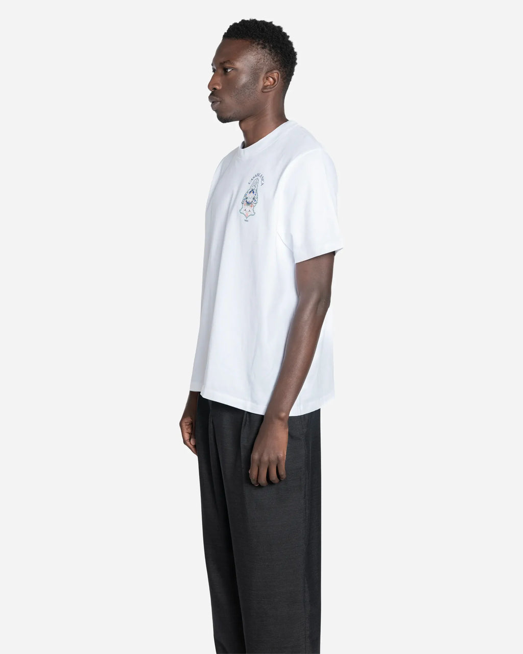 T-Shirt Hotel Emblem Blanc