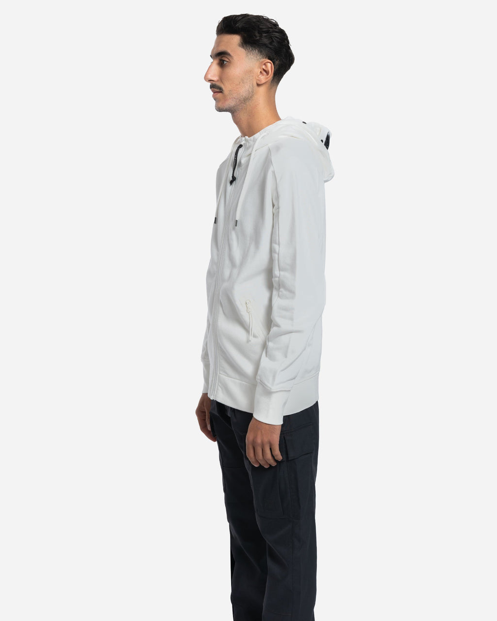 Sweatshirt à Capuche Goggle en Coton Brossé