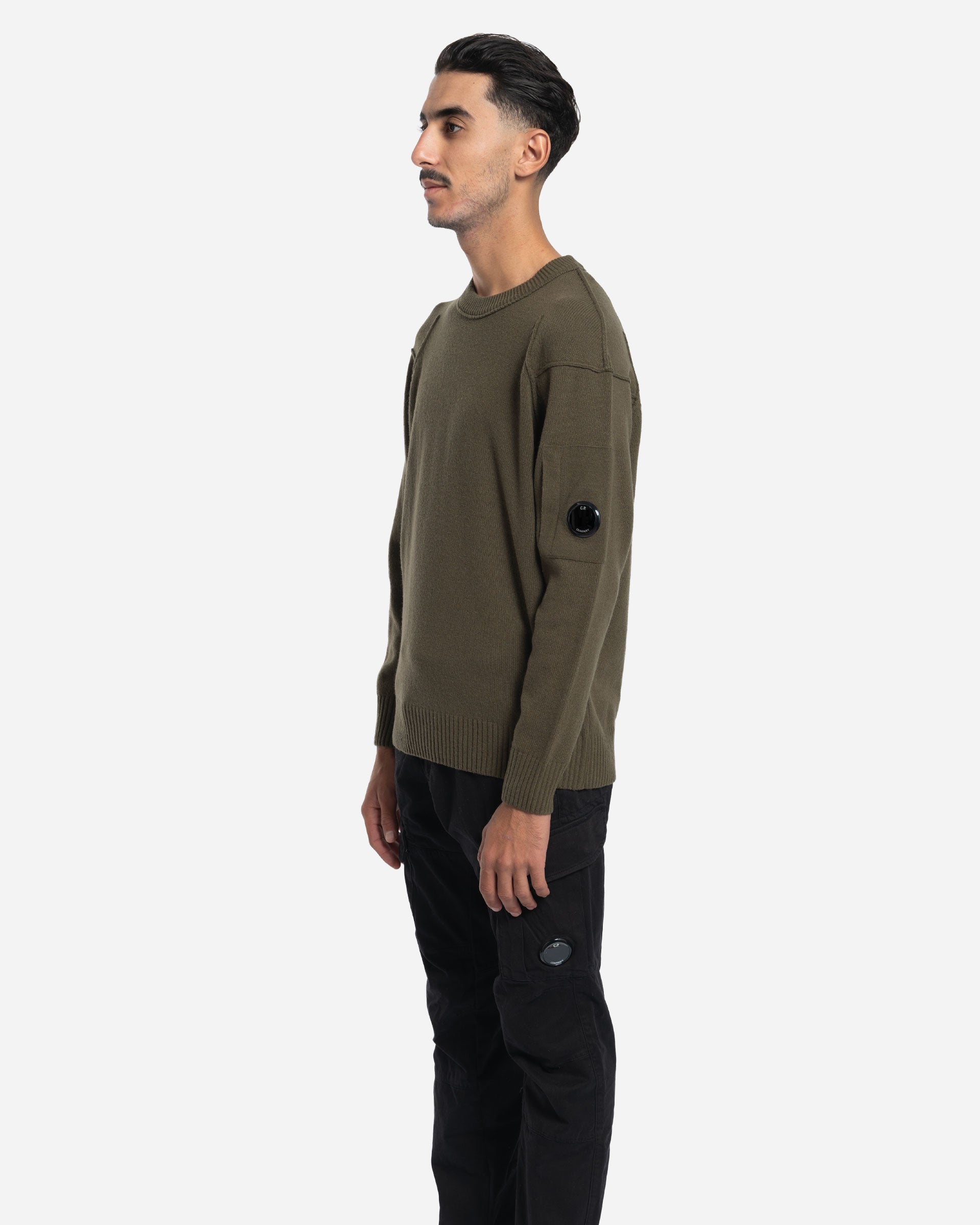 Pull à Col Ras du Cou en Laine Lambswool GRS