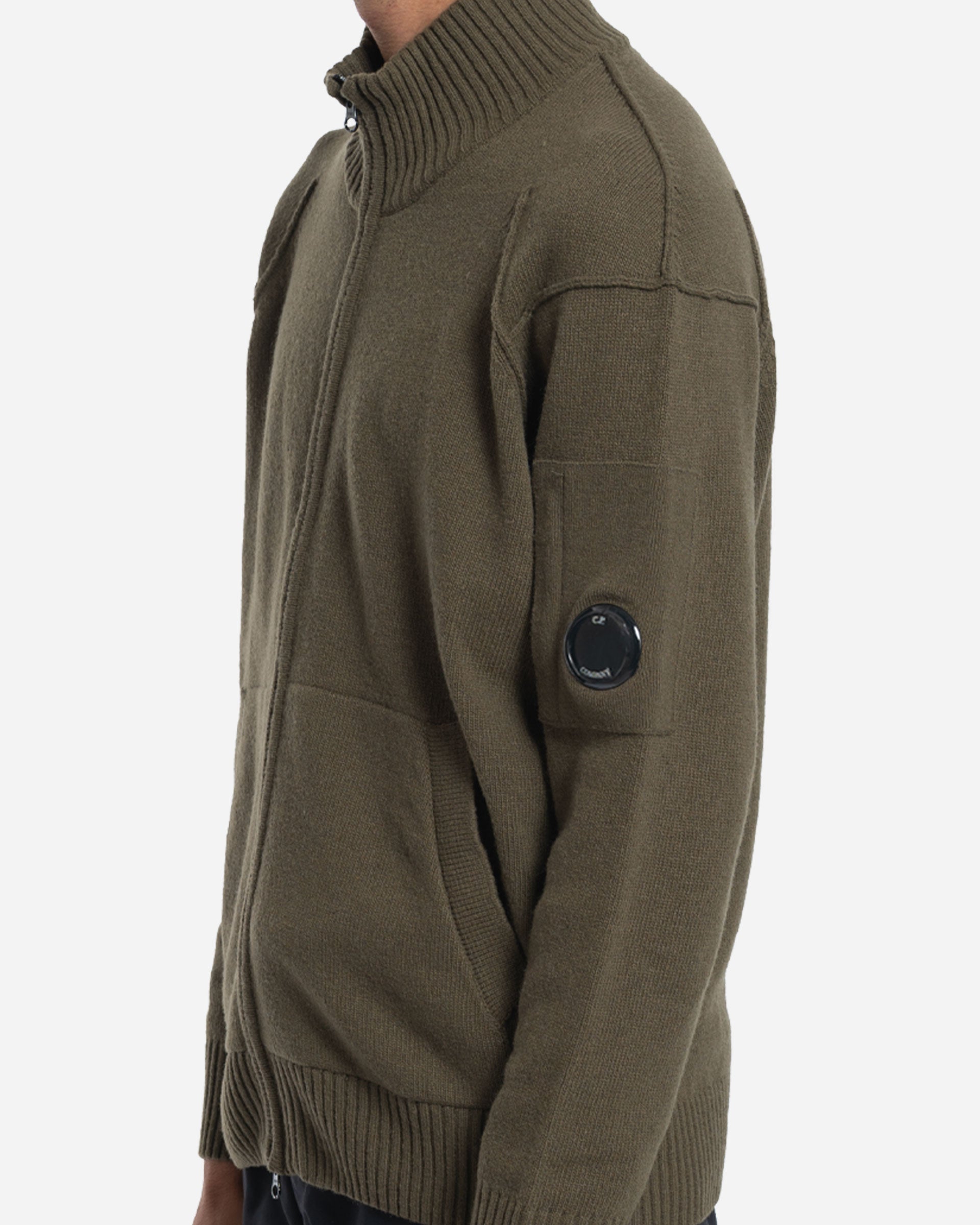 Cardigan Zippé en Laine Lambswool GRS