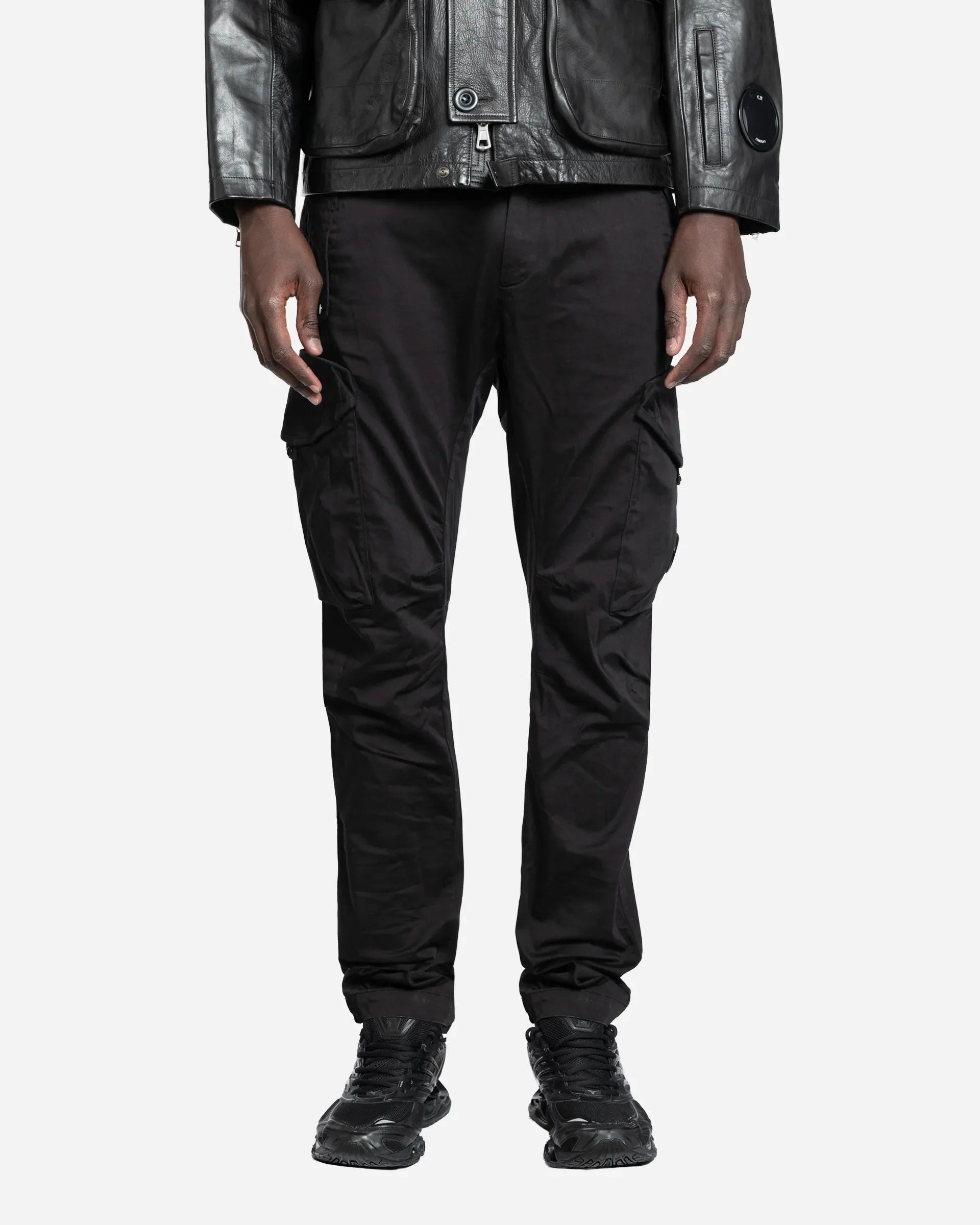 Pantalon Cargo Satin de Coton Stretch Lens