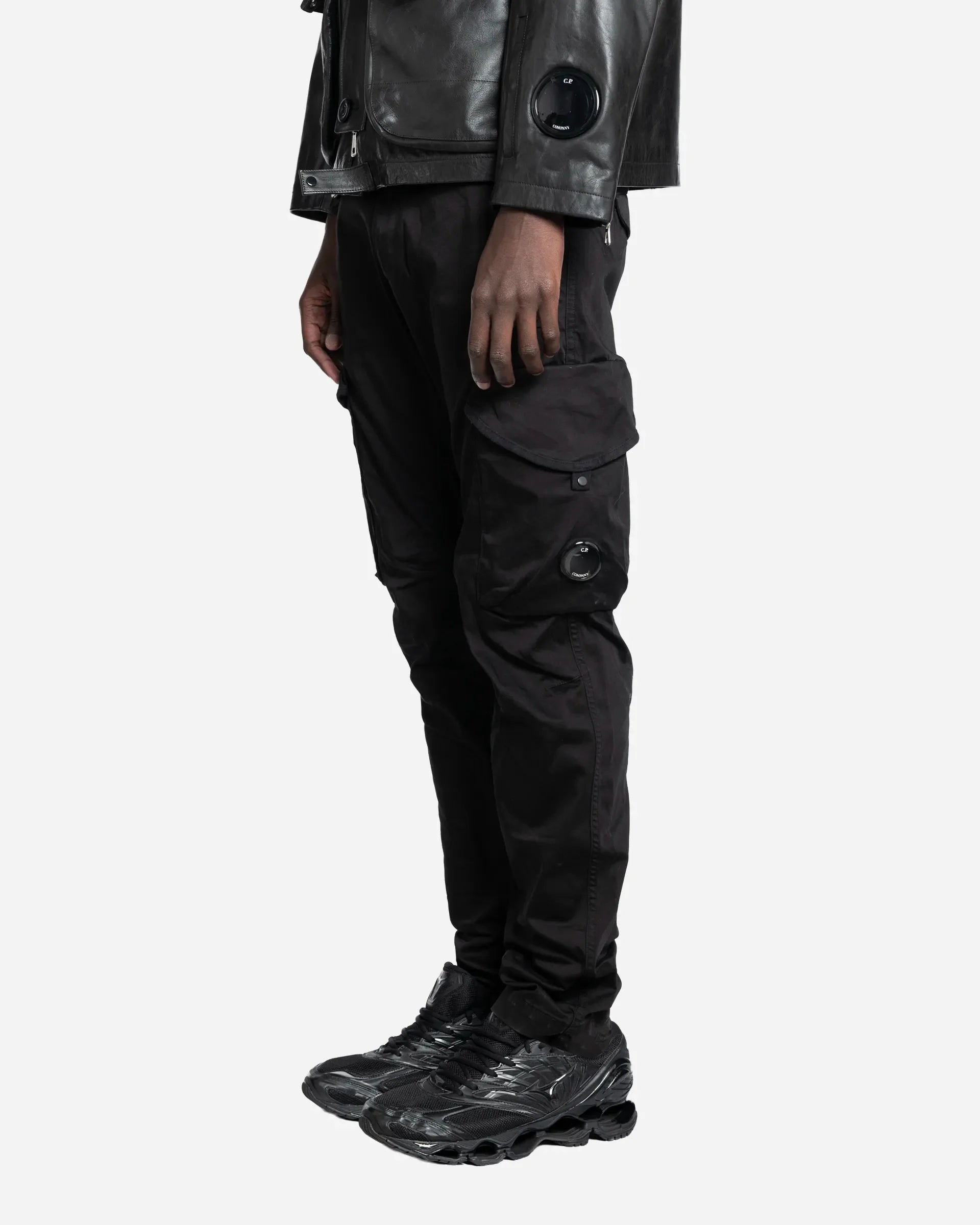 Pantalon Cargo Satin de Coton Stretch Lens
