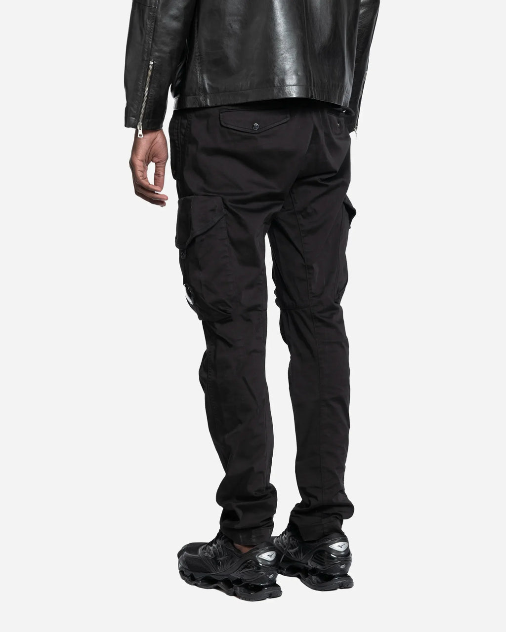 Pantalon Cargo Satin de Coton Stretch Lens