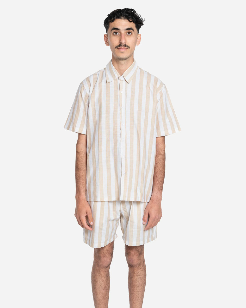 Short à Rayures Seseh Beige