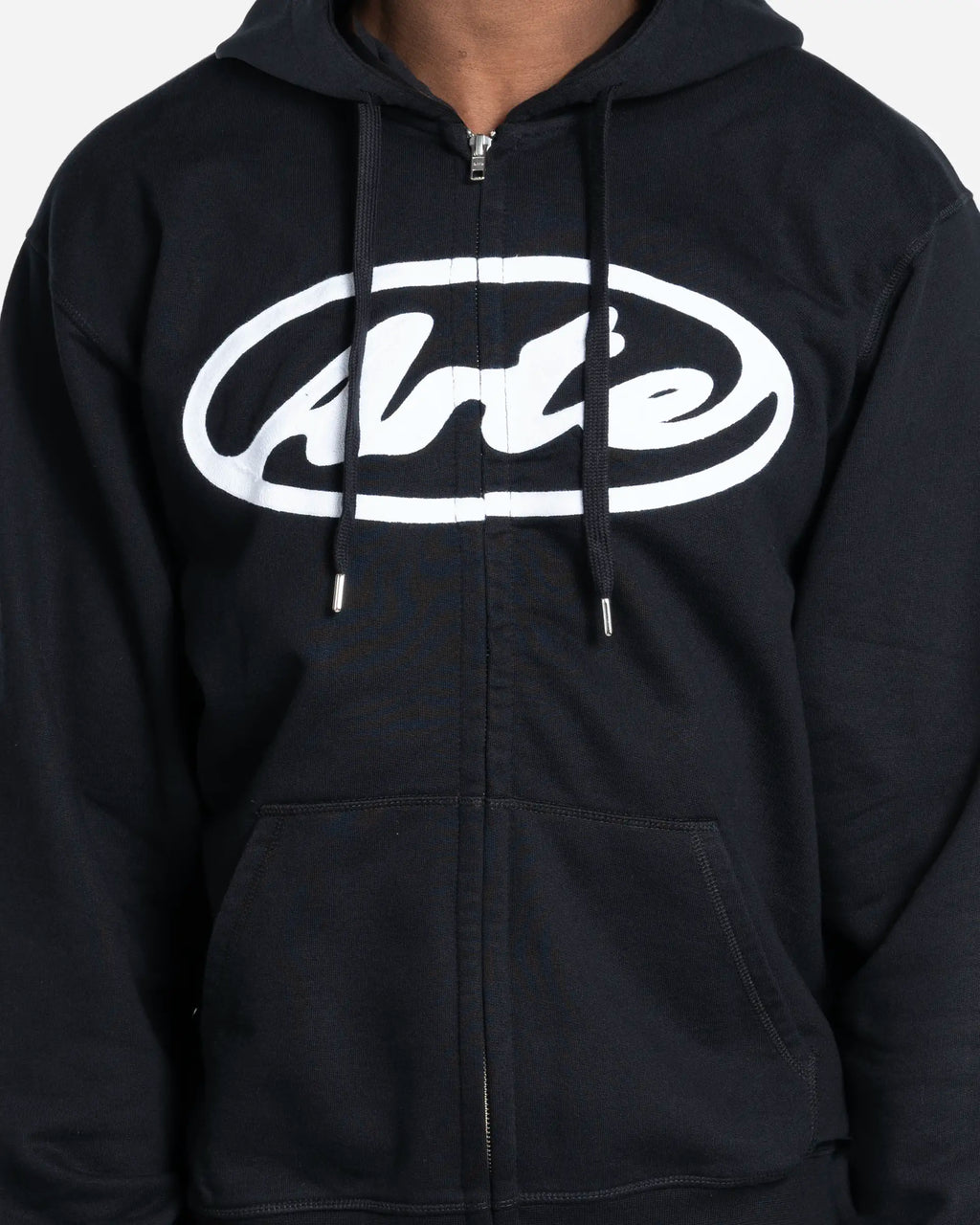 Sweat à Capuche Zippé avec Logo Cercle