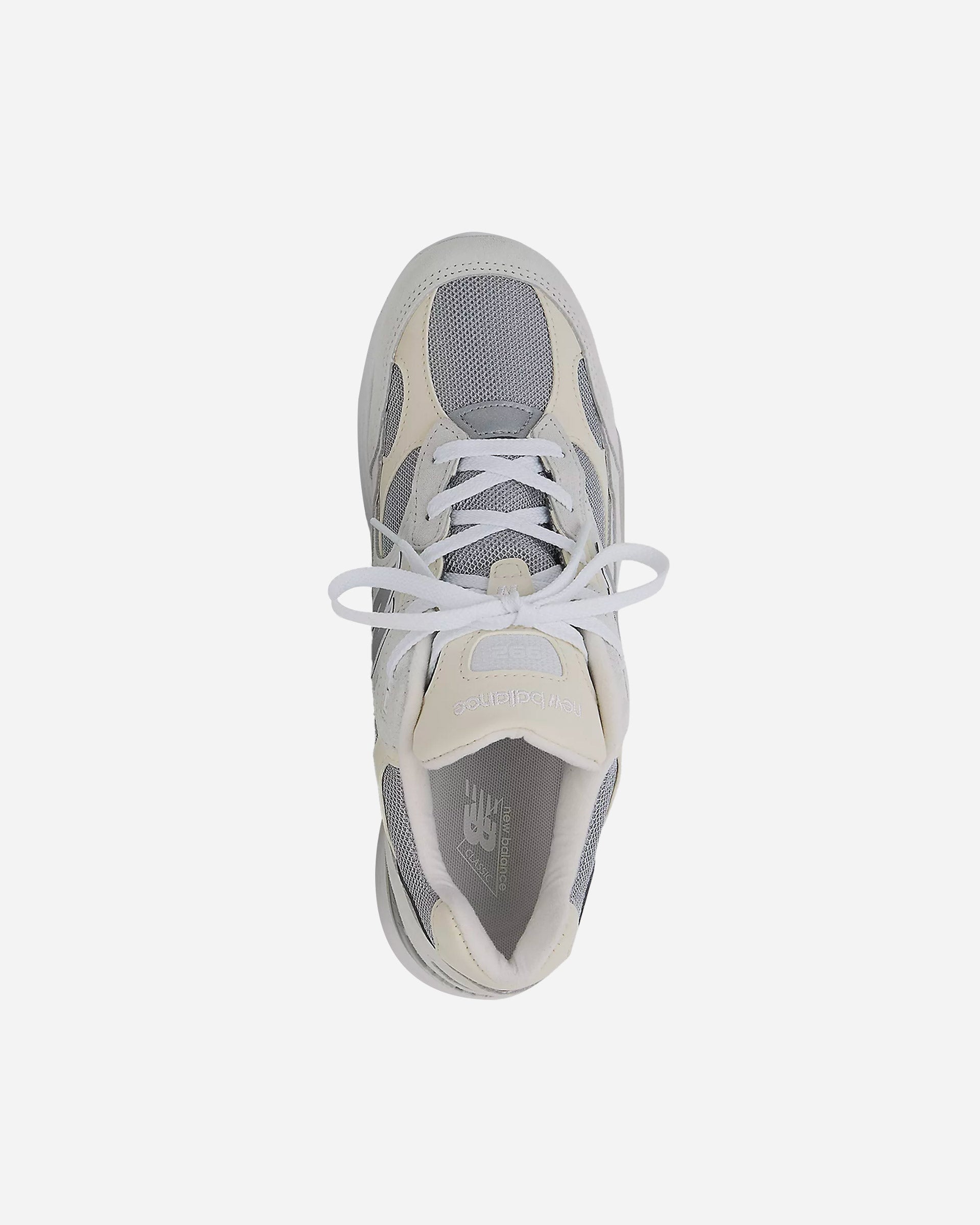 New Balance Made in USA 992 White Silver Metalic